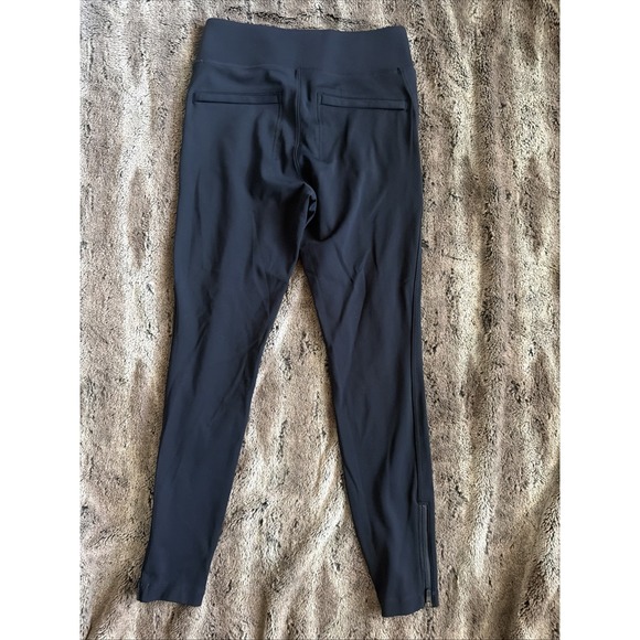 Athleta High Rise Pant, Size M Navy Blue Stretch Pull On Zip Ankle Back Pockets - Picture 6 of 10